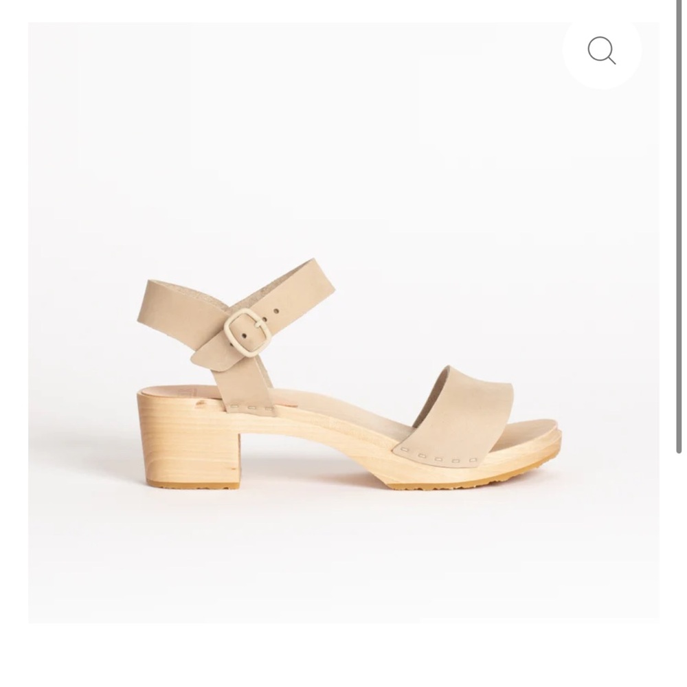 Bryr Sylvie Sandal Wooden Clog size 10 / 40 in Bone